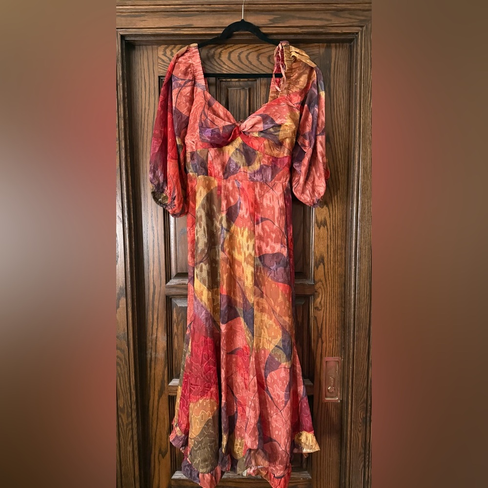 Function & Fringe Edit | Anthropologie Satin Chiffon Max Dress - Picture 5 of 5